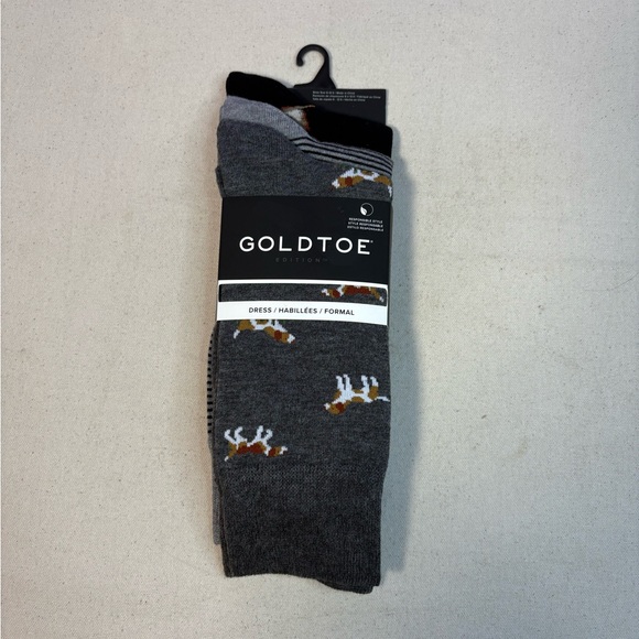 Lot of 3 Packs of Gold Toe Dress Crew Socks NEW (9 Pairs) Lot #1 - Picture 5 of 6